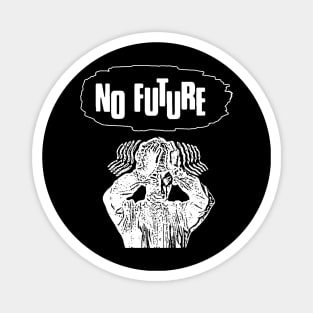 No future t shirt punk crass anarchy hardcore Magnet